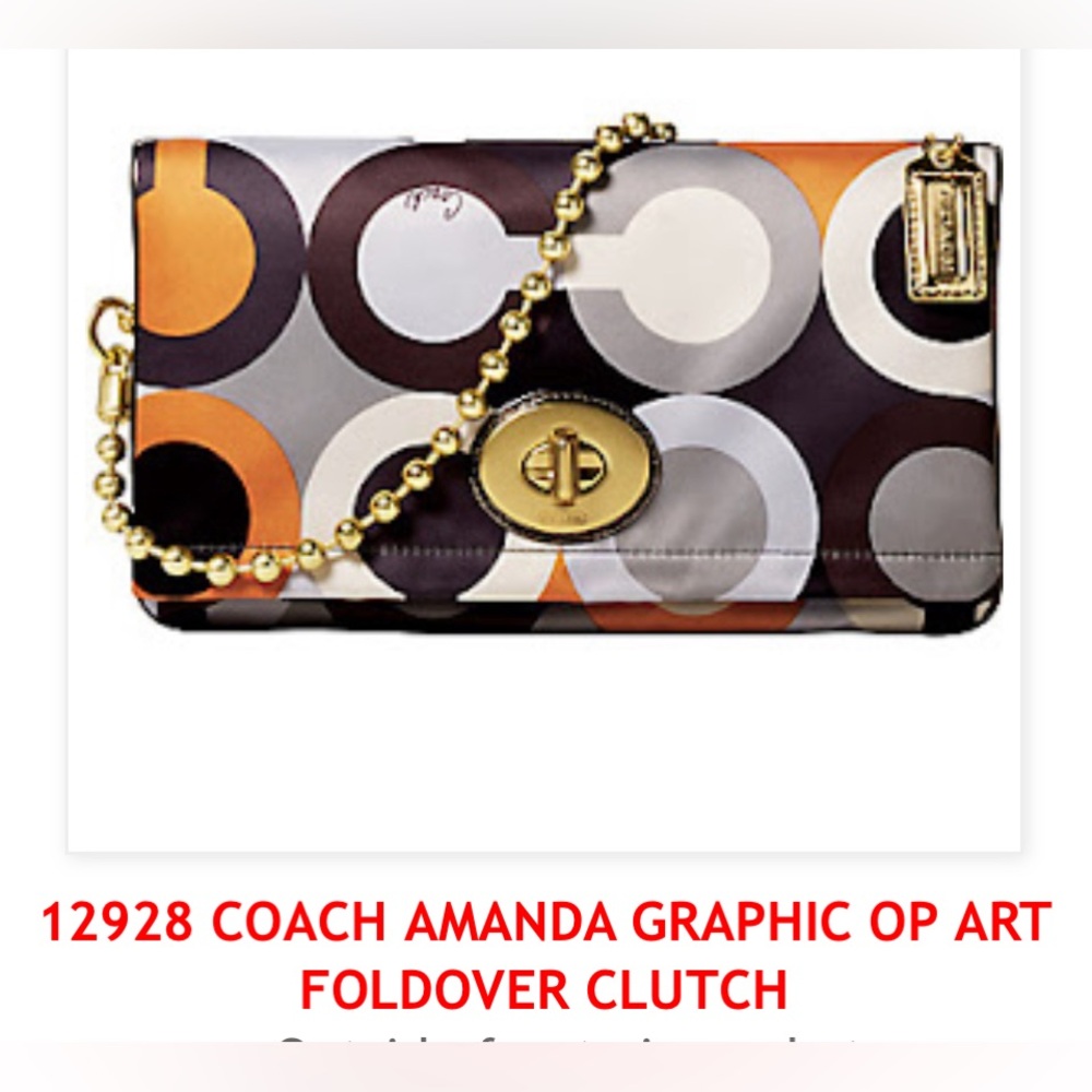 OP ART Coach purse- authentic